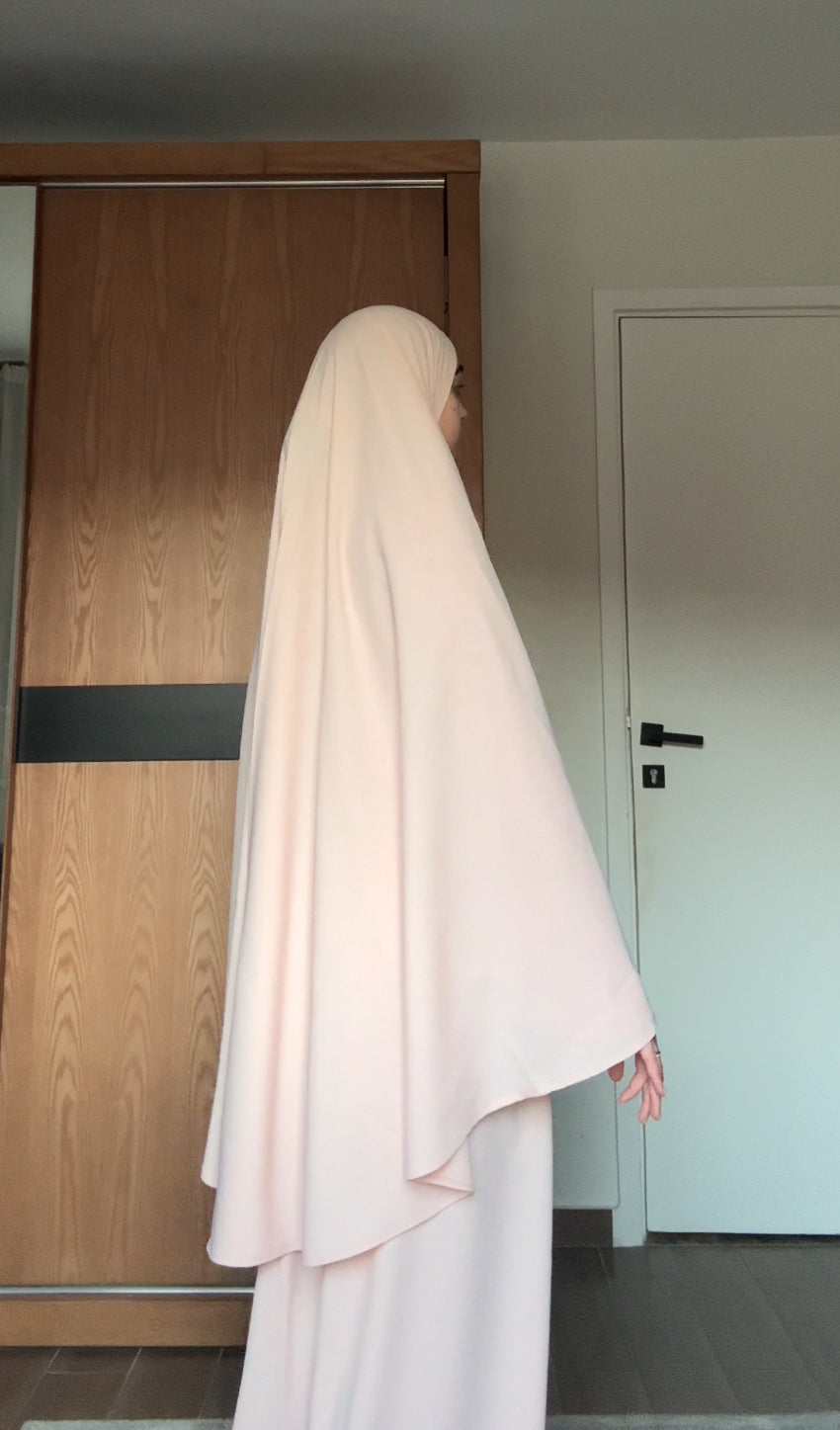 Sleeveless Powder Pink Prayer Wear