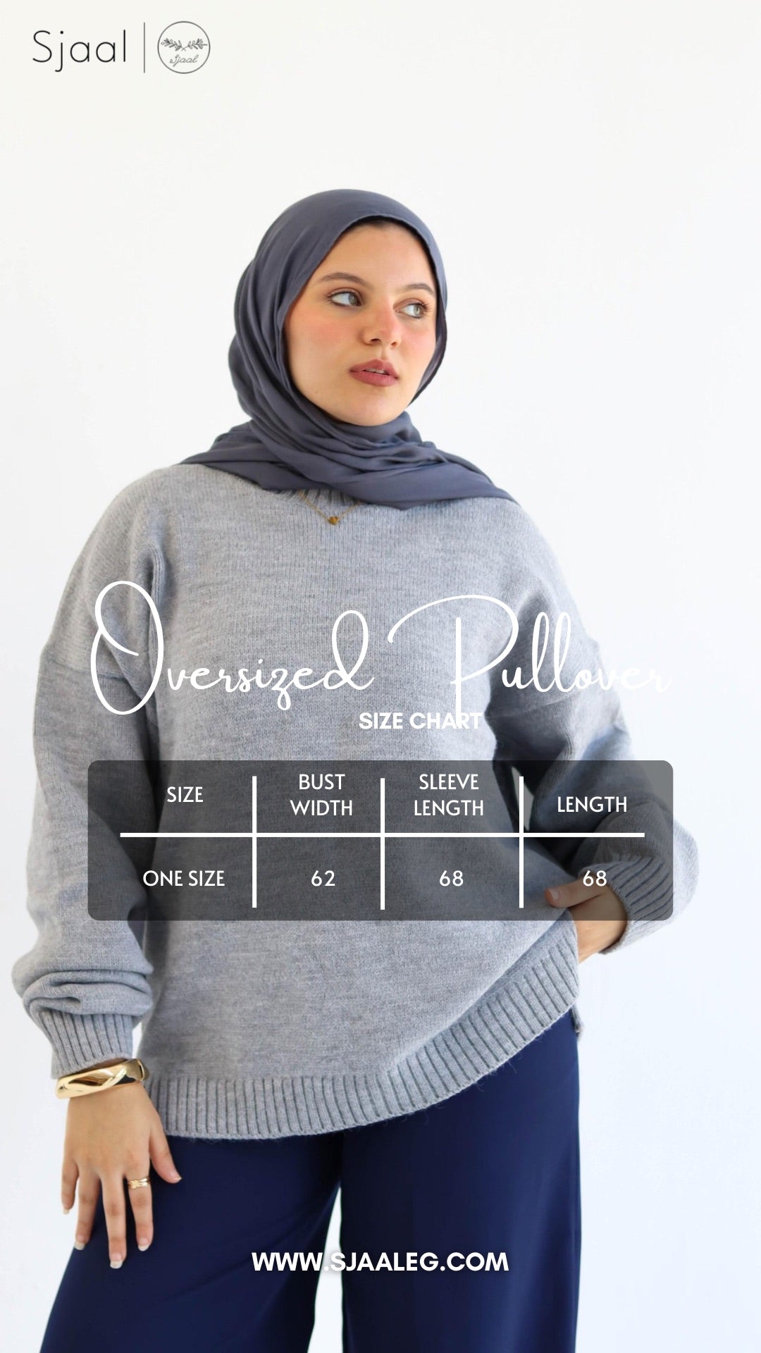 Grey Oversized Pullover