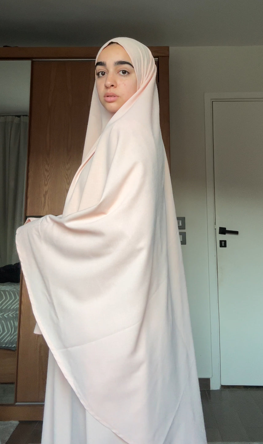 Sleeveless Powder Pink Prayer Wear