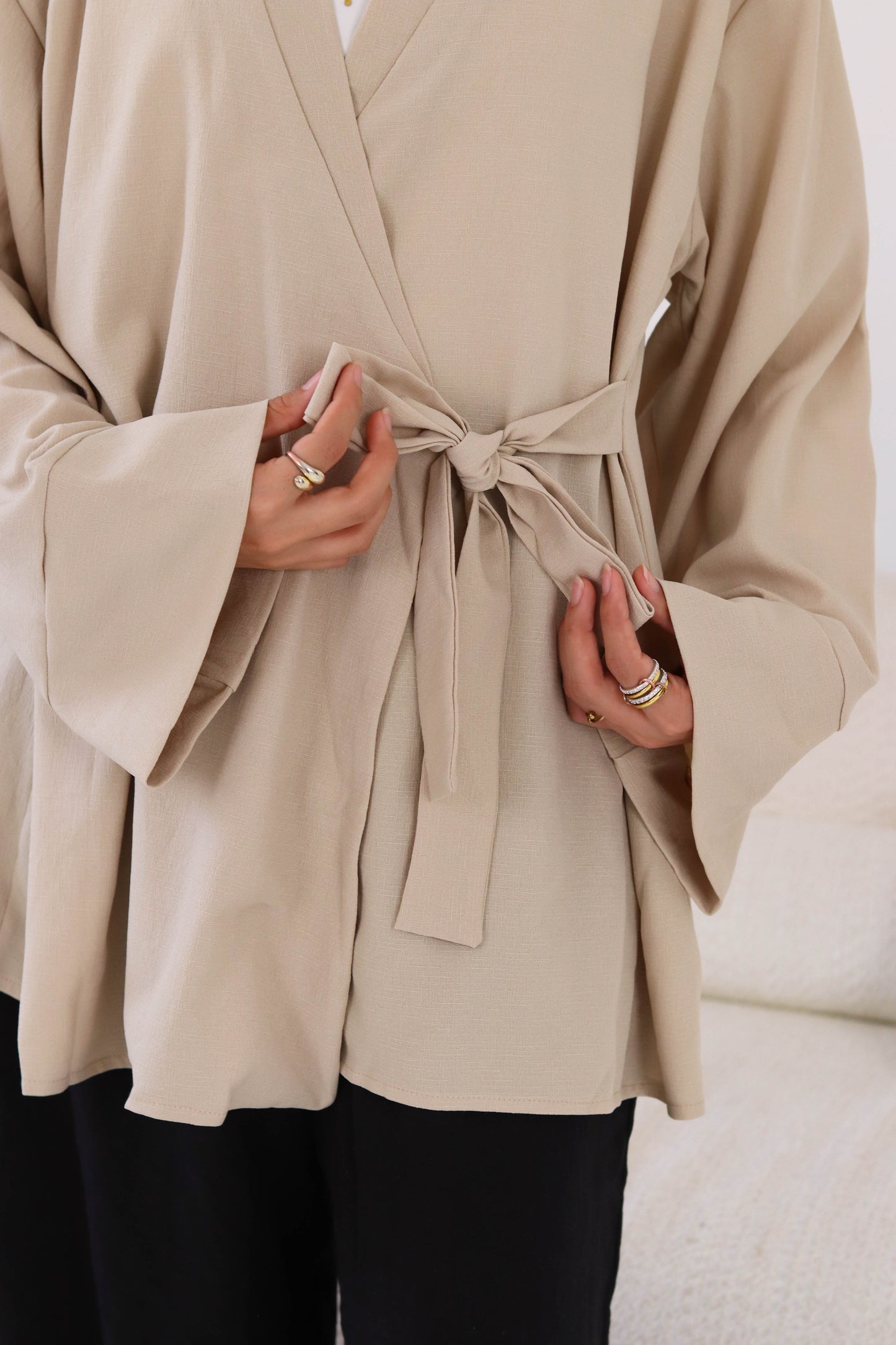 Cafe Ribboned Linen Wear