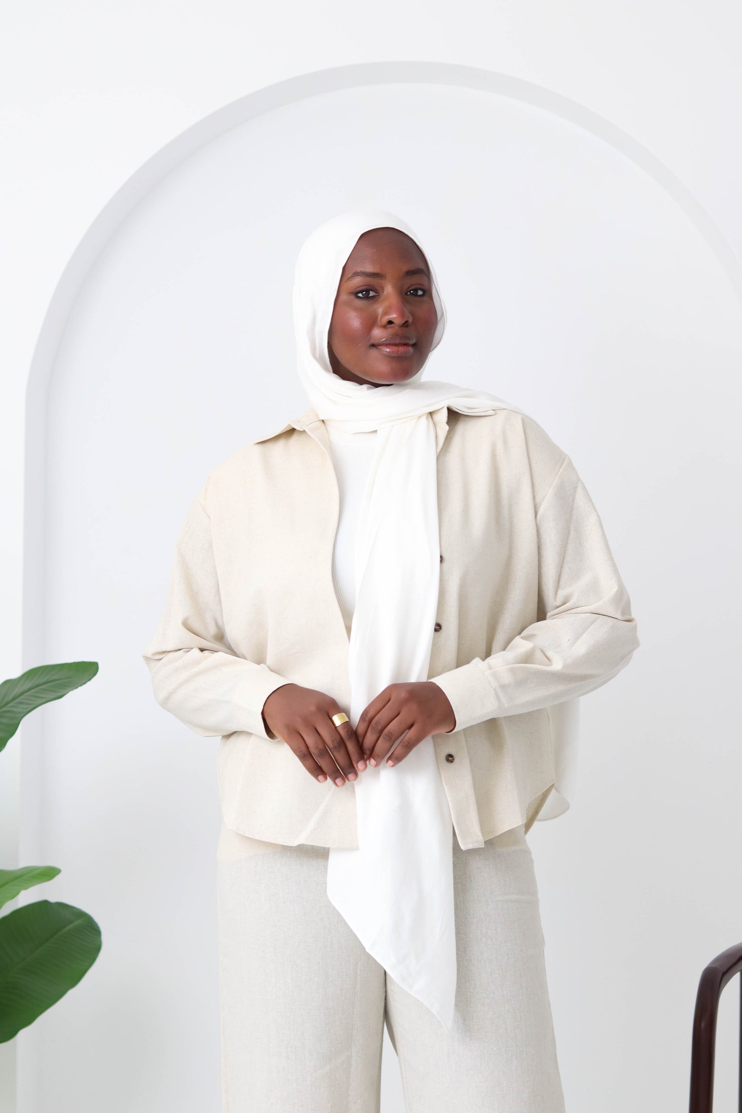 Sand Buttoned Linen Wear