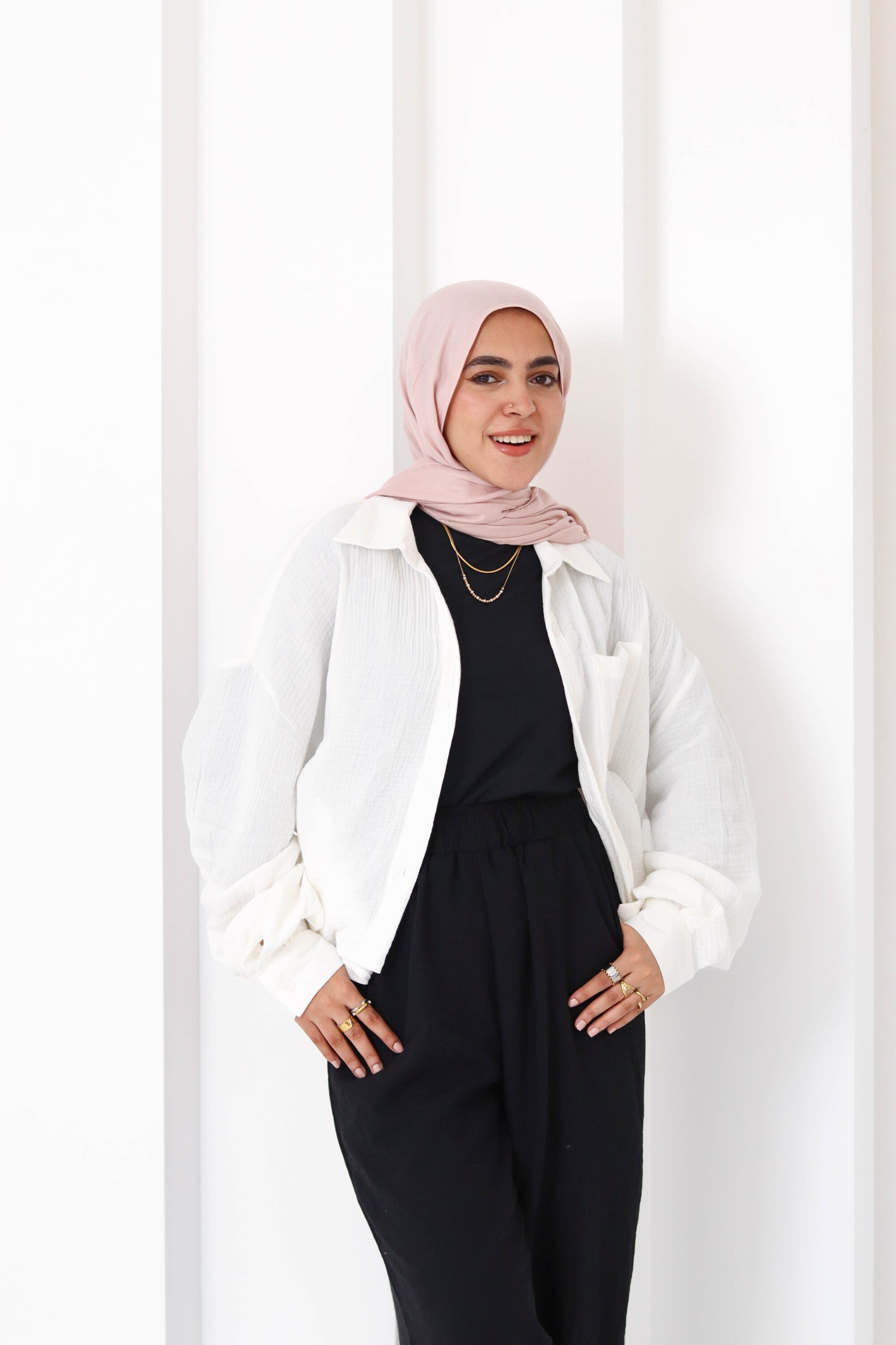 Cream Cropped Crinkled Shirt