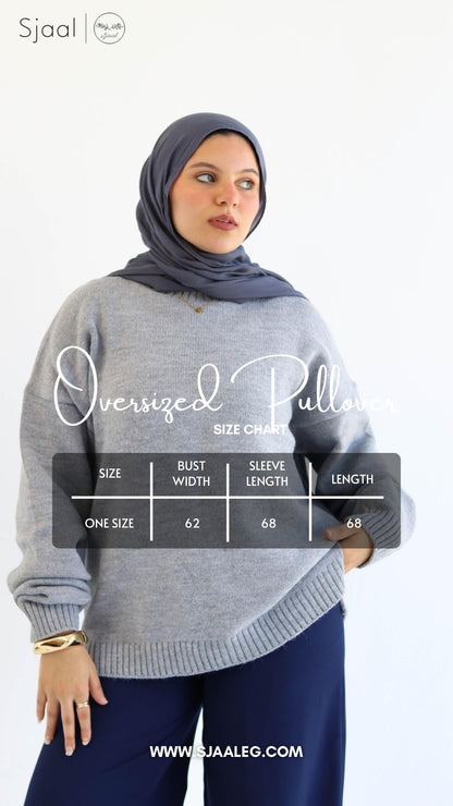 Grey Oversized Pullover