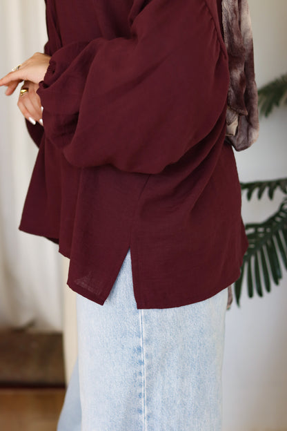 Plum Everyday Blouse