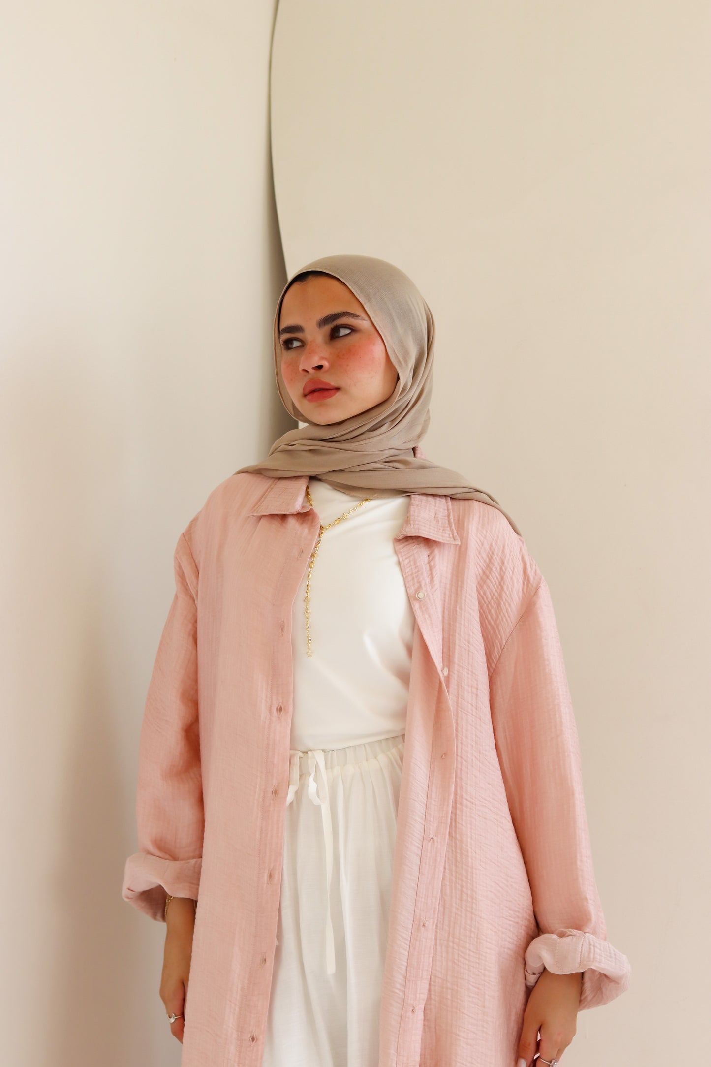 Sorbet Long Shimmery Shirt