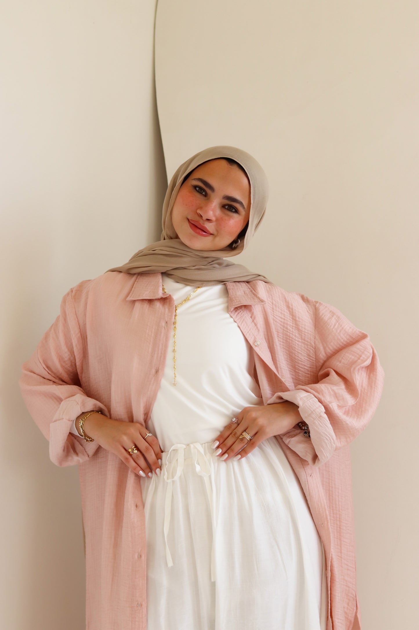 Sorbet Long Shimmery Shirt