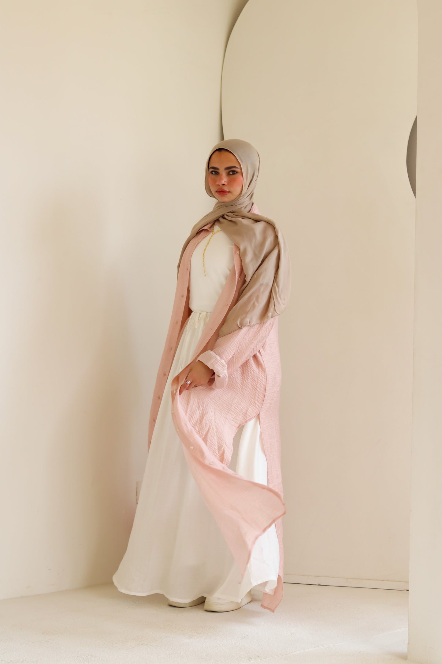 Sorbet Long Shimmery Shirt
