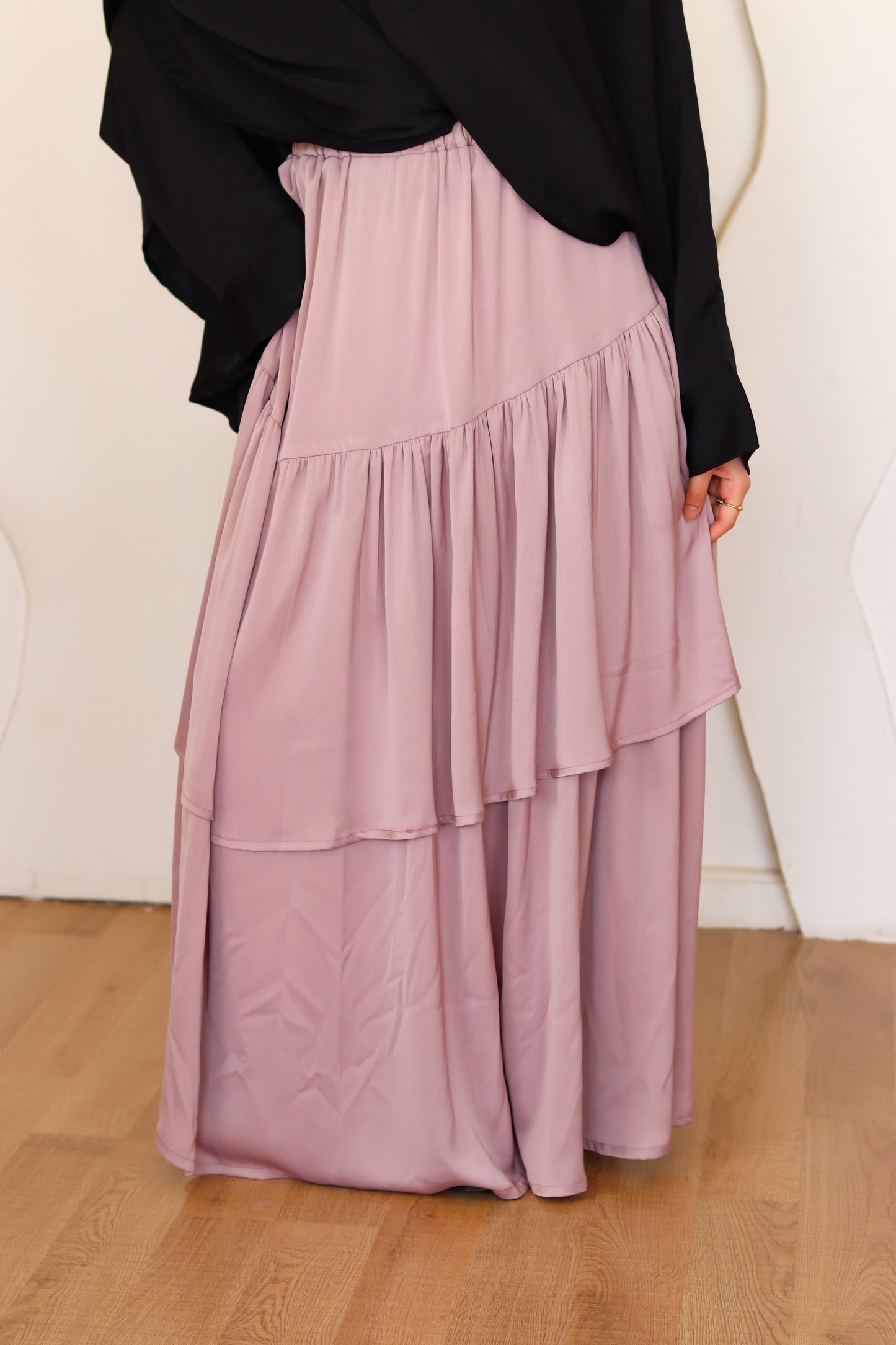 Rose Satin Skirt