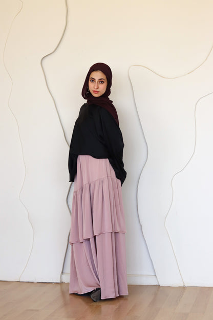 Rose Satin Skirt