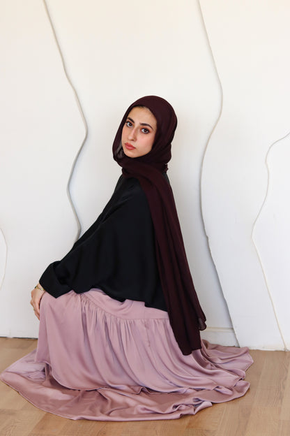 Rose Satin Skirt