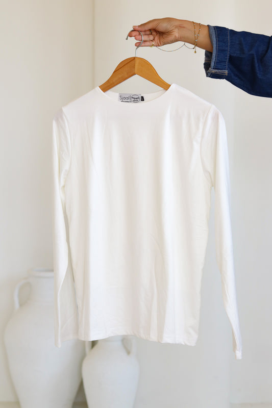 Sleeved Cream Basic