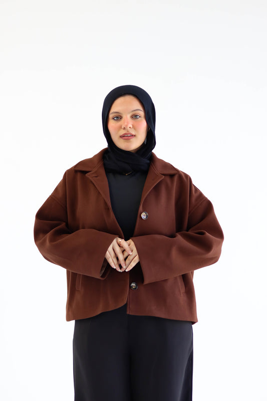 Chocolate Felt Jacket