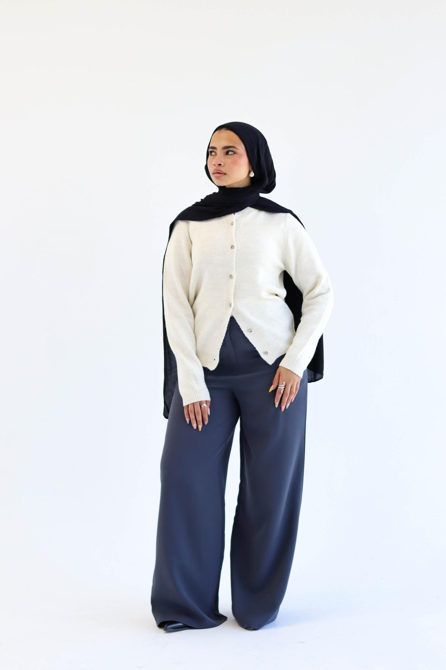 Creme Knitted Cardigan