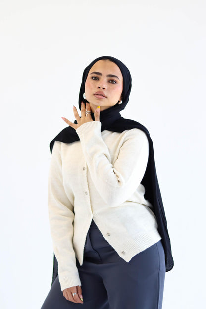 Creme Knitted Cardigan