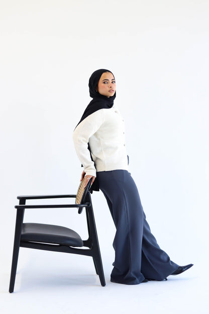 Creme Knitted Cardigan