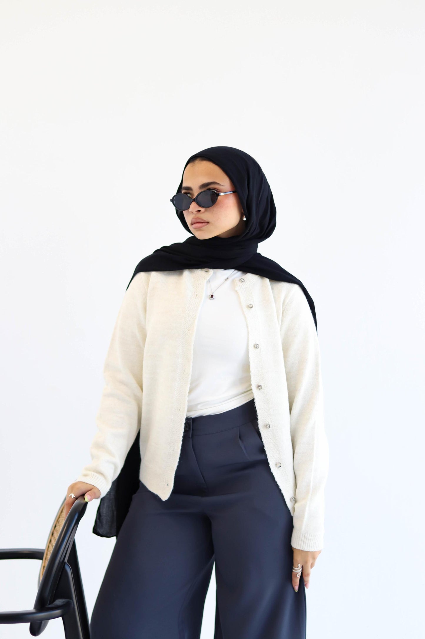 Creme Knitted Cardigan
