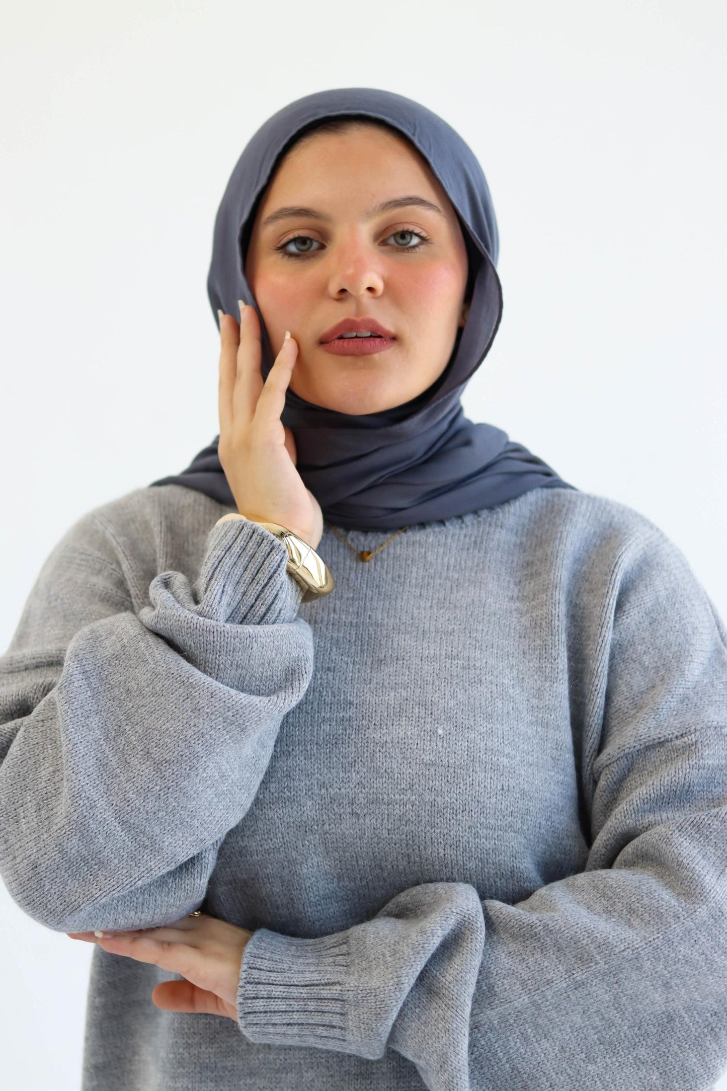 Grey Oversized Pullover