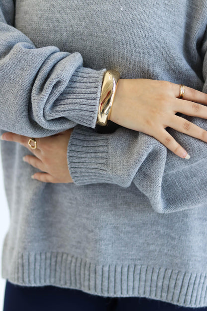 Grey Oversized Pullover