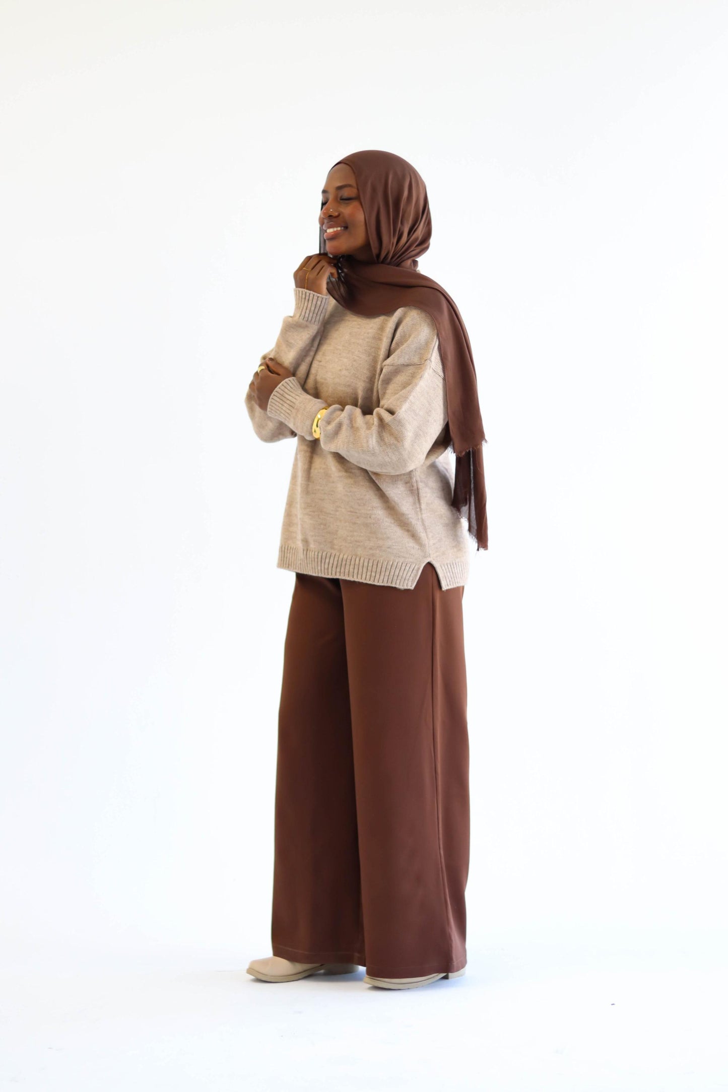 Camel Oversized Pullover