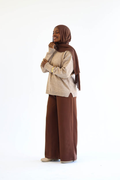 Camel Oversized Pullover