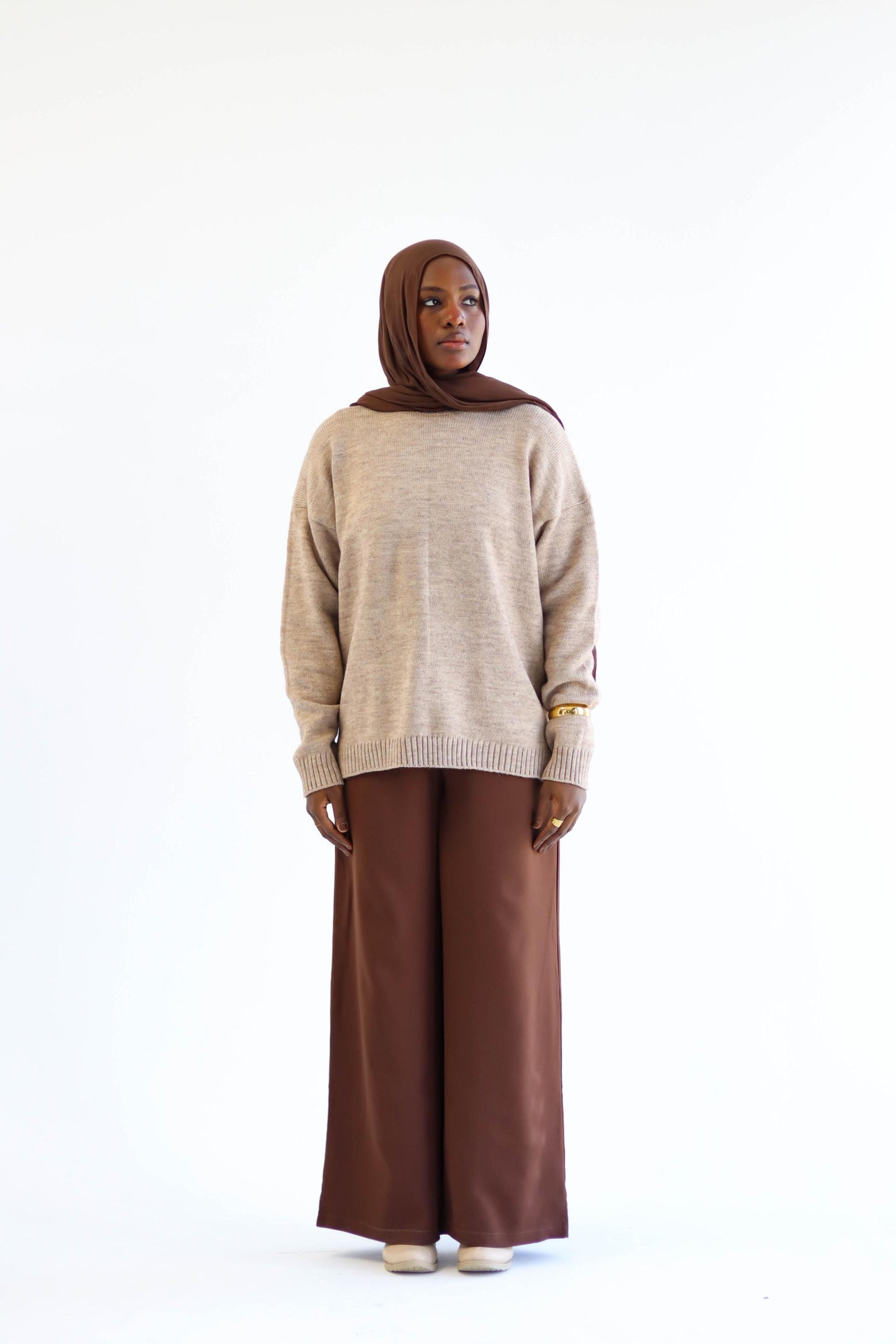 Camel Oversized Pullover