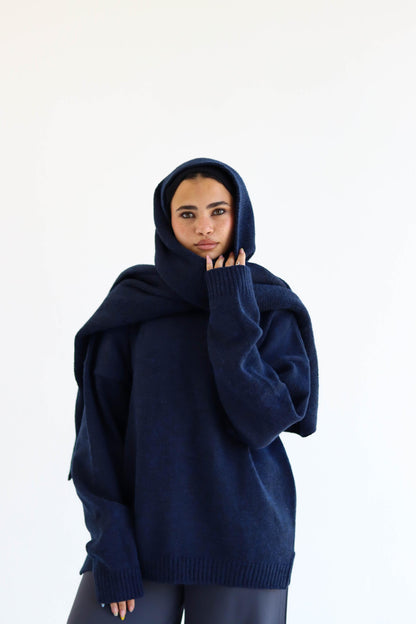 Midnight Knitted Shawl