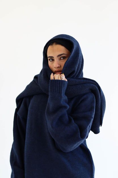 Midnight Knitted Shawl