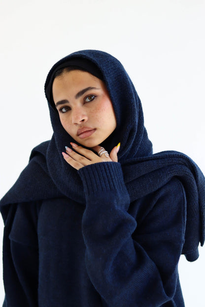 Midnight Knitted Shawl