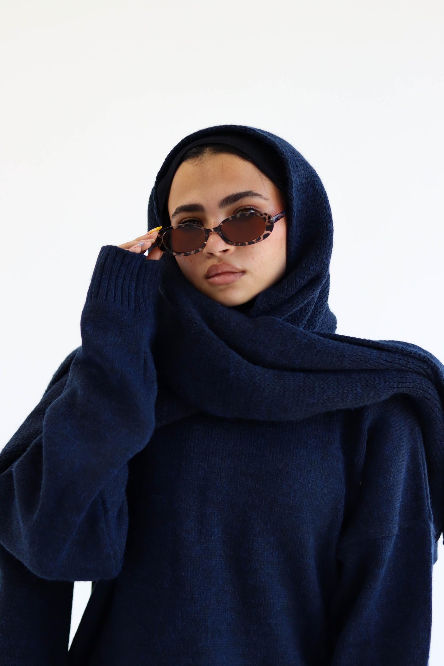 Midnight Knitted Shawl