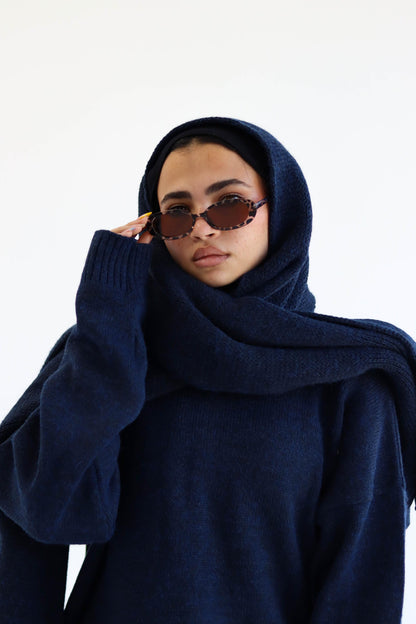 Midnight Knitted Shawl