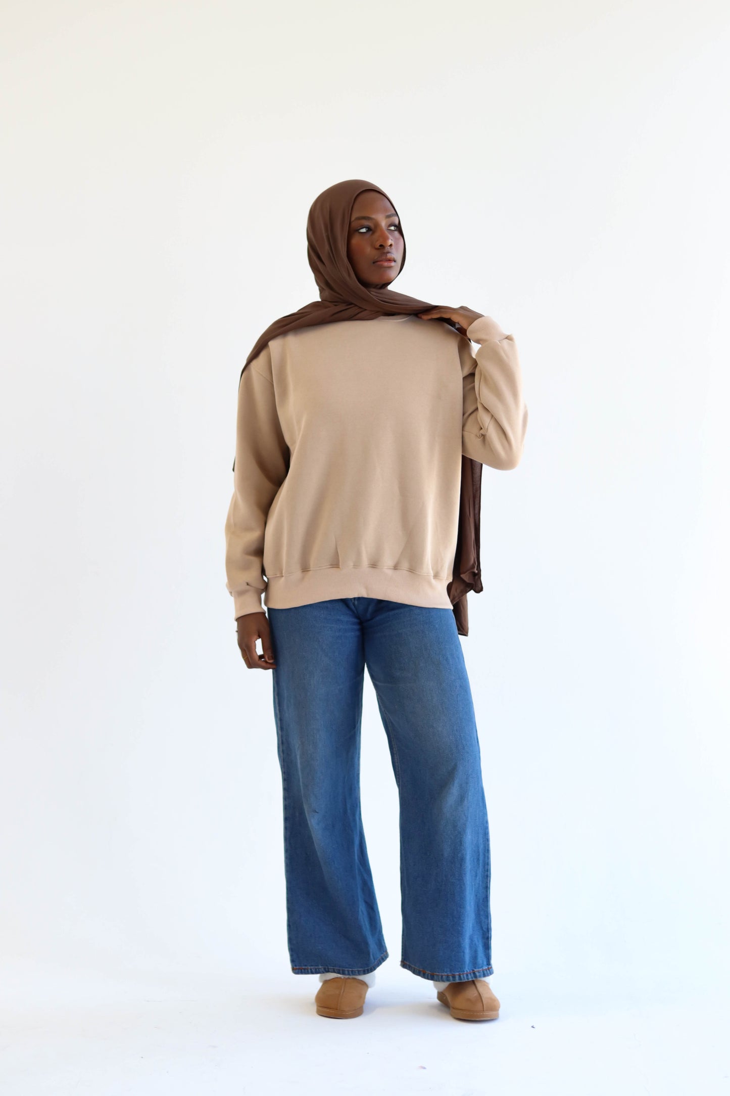 Camel Crewneck Sweatshirt