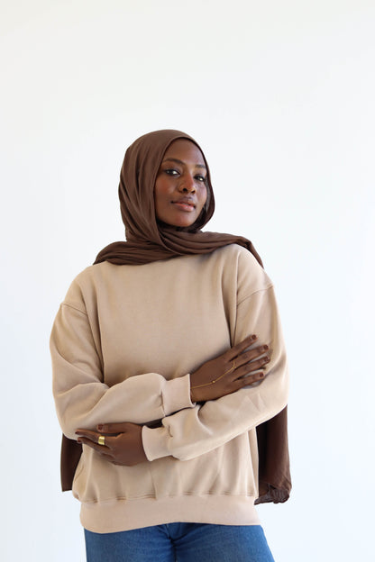 Camel Crewneck Sweatshirt