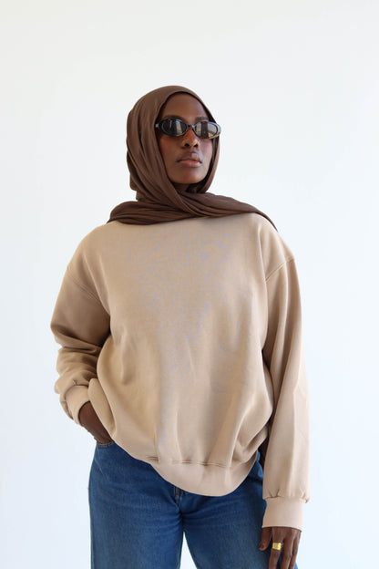 Camel Crewneck Sweatshirt