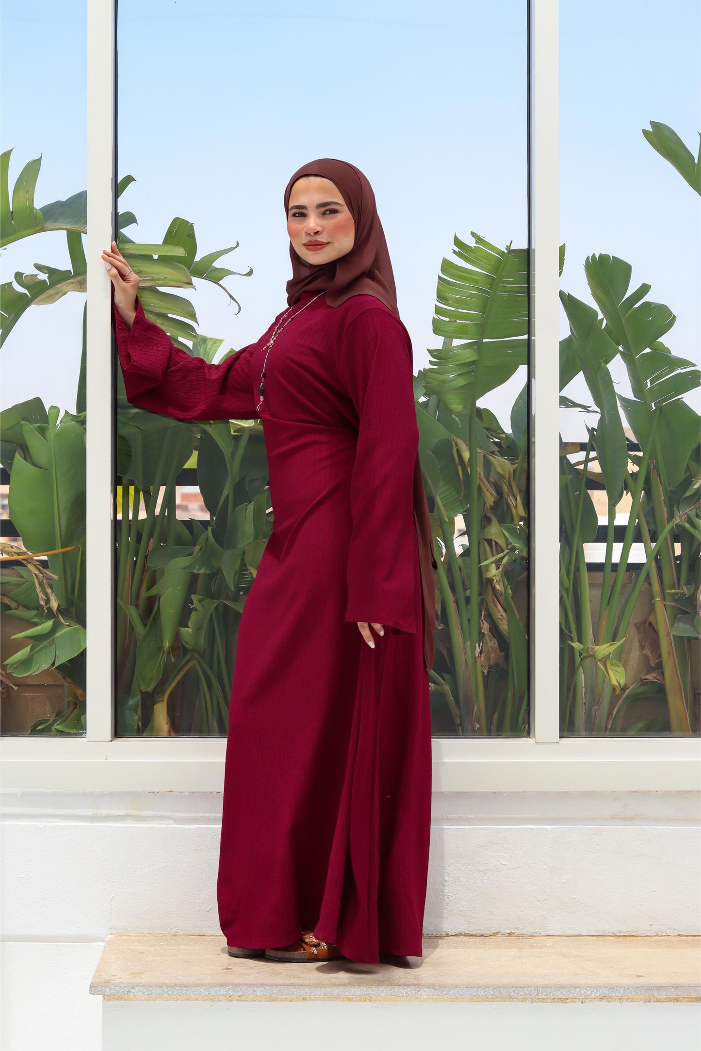 Maroon Dress