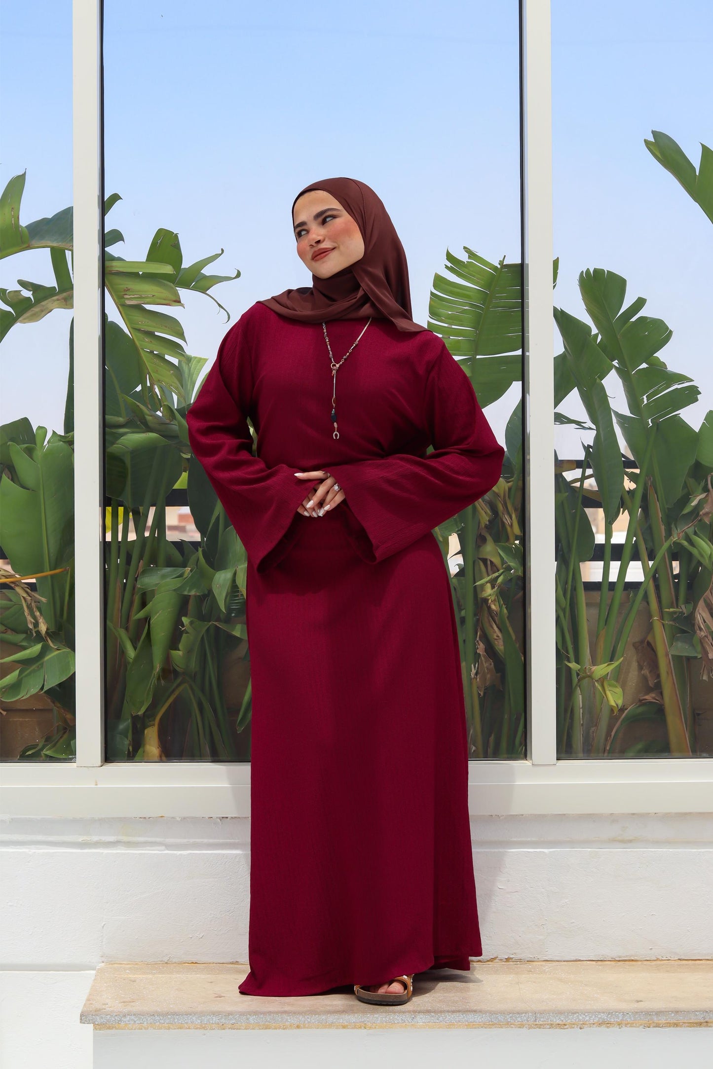 Maroon Dress