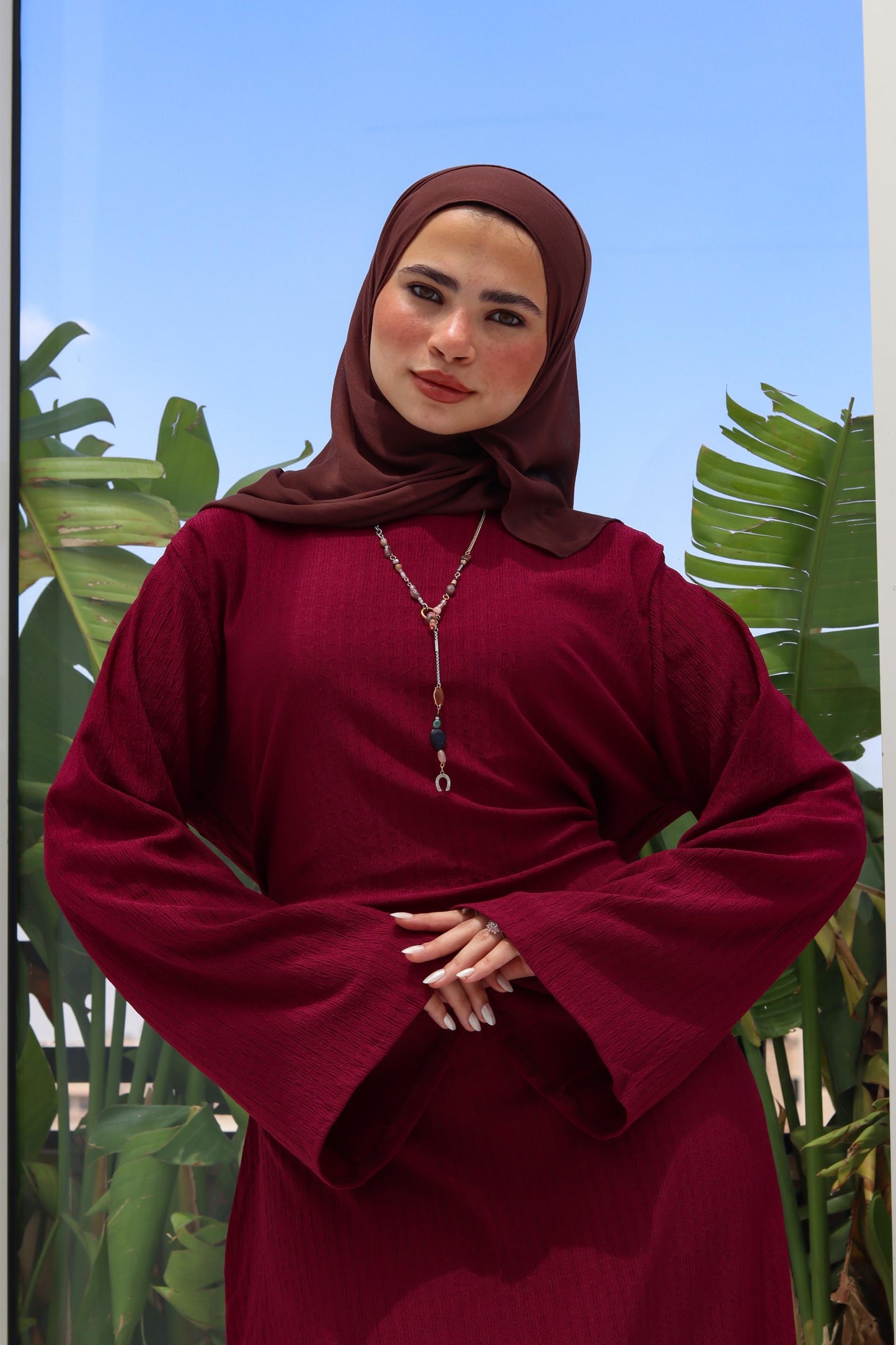 Maroon Dress