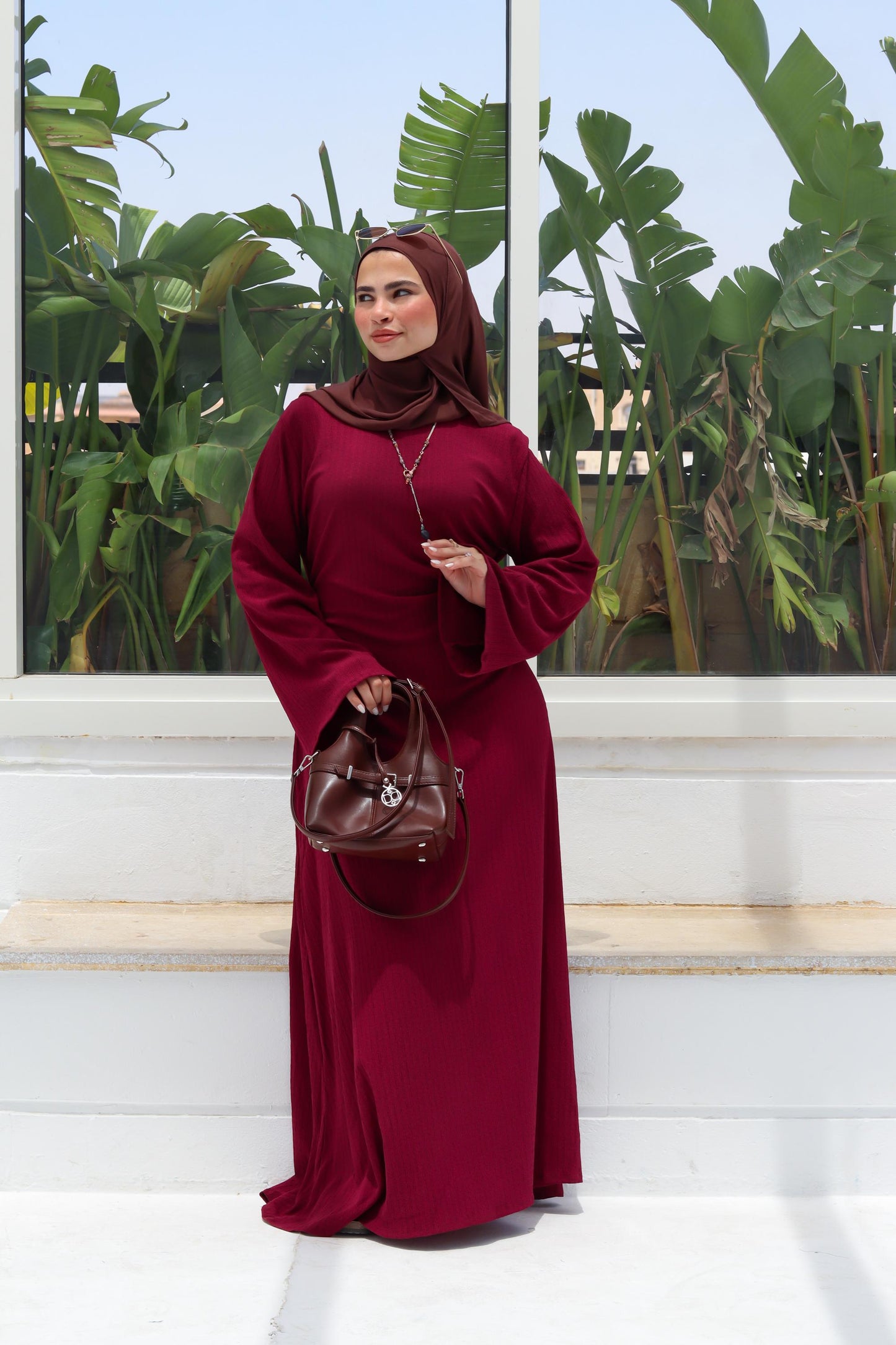 Maroon Dress