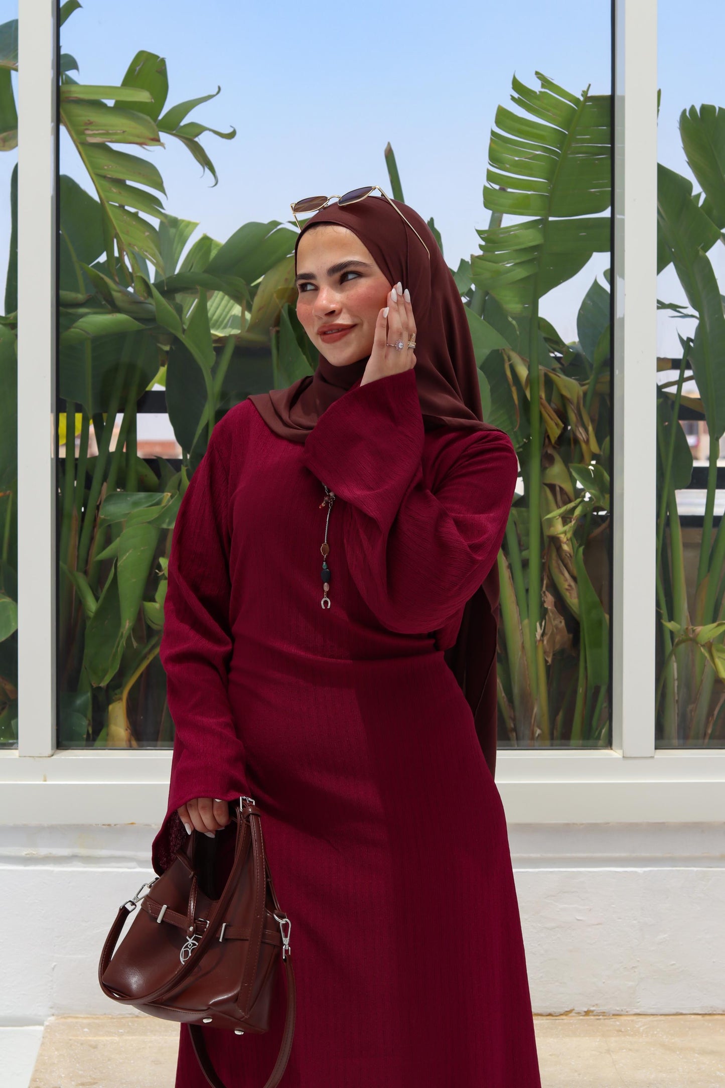 Maroon Dress