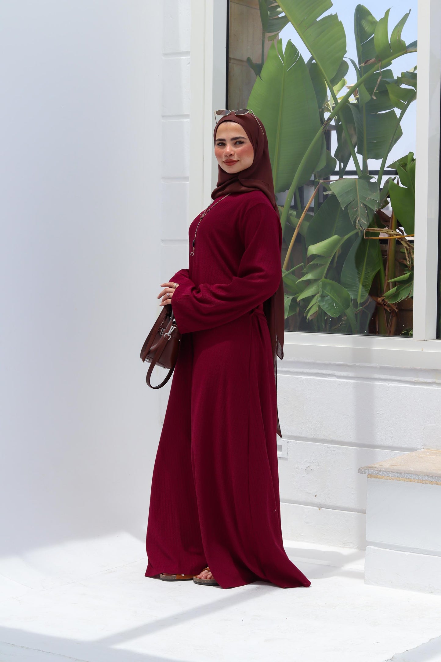 Maroon Dress