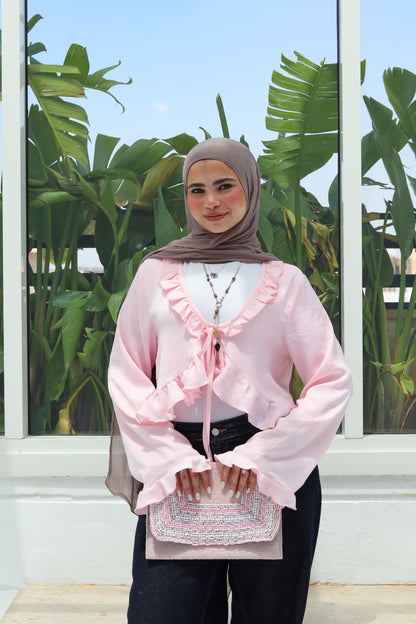 Rose Ruffled Top