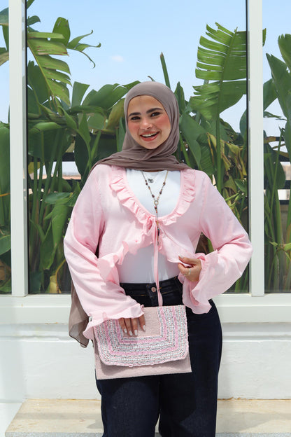 Rose Ruffled Top