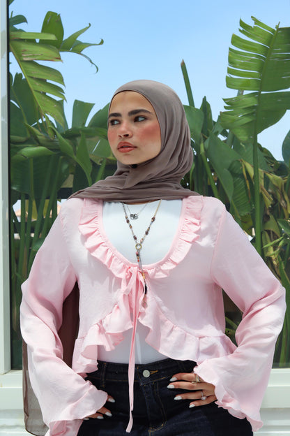 Rose Ruffled Top